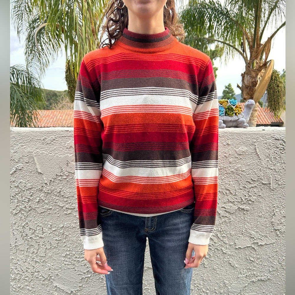 ✧˖° Vintage Lapis 60s/70s Style Striped Sweater ✧˖°